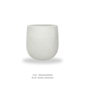 Vaso Ecológico Garden Line Branco 29x26