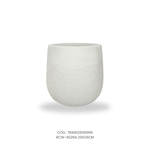 Vaso Ecológico Garden Line Branco 29x26