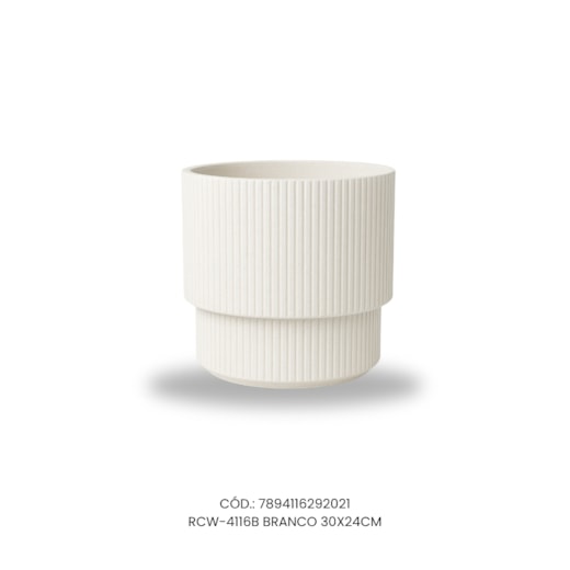 Vaso Ecológico Garden Line Branco 30x24