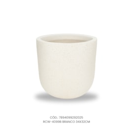 Vaso Ecológico Garden Line Branco 34x32