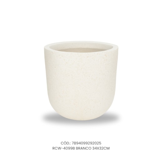 Vaso Ecológico Garden Line Branco 34x32