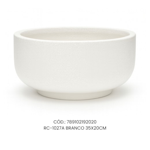Vaso Ecológico  Garden Line Branco 35x20