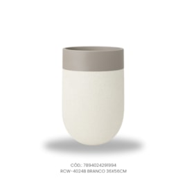 Vaso Ecológico Garden Line Branco 36x56