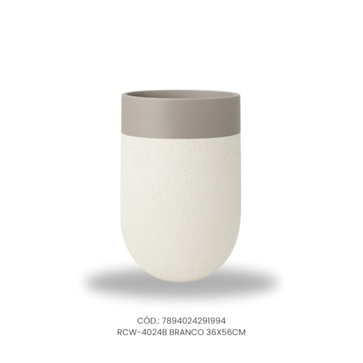 Vaso Ecológico Garden Line Branco 36x56