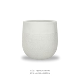 Vaso Ecológico Garden Line Branco 40x36