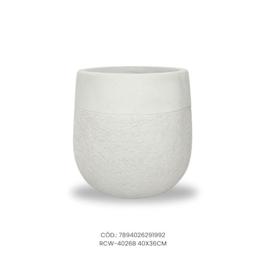Vaso Ecológico Garden Line Branco 40x36