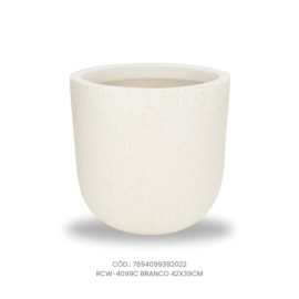 Vaso Ecológico Garden Line Branco 42x39