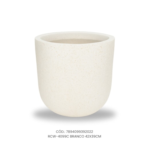 Vaso Ecológico Garden Line Branco 42x39