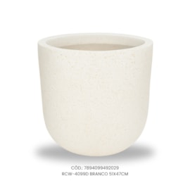 Vaso Ecológico Garden Line Branco 51x47
