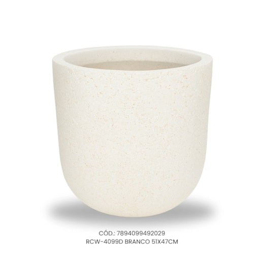 Vaso Ecológico Garden Line Branco 51x47