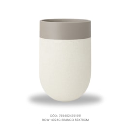 Vaso Ecológico Garden Line Branco 53x78
