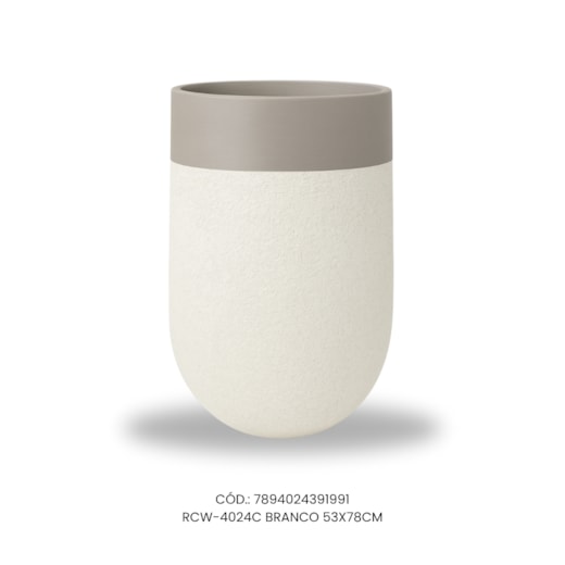 Vaso Ecológico Garden Line Branco 53x78