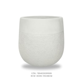 Vaso Ecológico Garden Line Branco 55x48