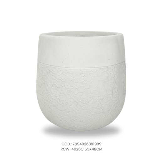 Vaso Ecológico Garden Line Branco 55x48