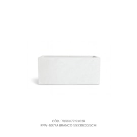 Vaso Ecológico Garden Line Branco 59x30x30,5