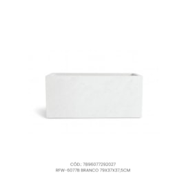 Vaso Ecológico Garden Line Branco 79x37x37,5