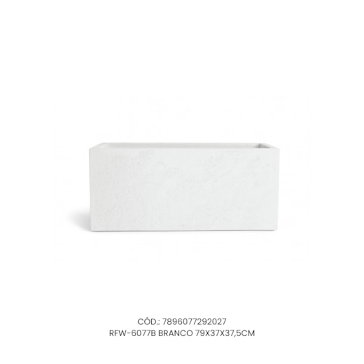 Vaso Ecológico Garden Line Branco 79x37x37,5