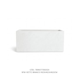 Vaso Ecológico Garden Line Branco 99,5x46,5x46,5