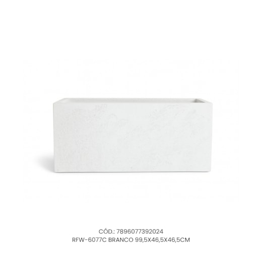 Vaso Ecológico Garden Line Branco 99,5x46,5x46,5