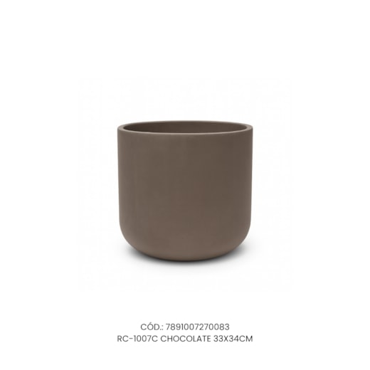 Vaso Ecológico Garden Line Chocolate 33x34
