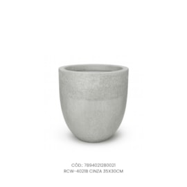 Vaso Ecológico Garden Line Cinza 35x30