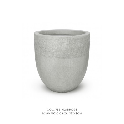 Vaso Ecológico Garden Line Cinza 45x43