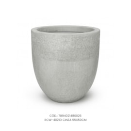 Vaso Ecológico Garden Line Cinza 55x50