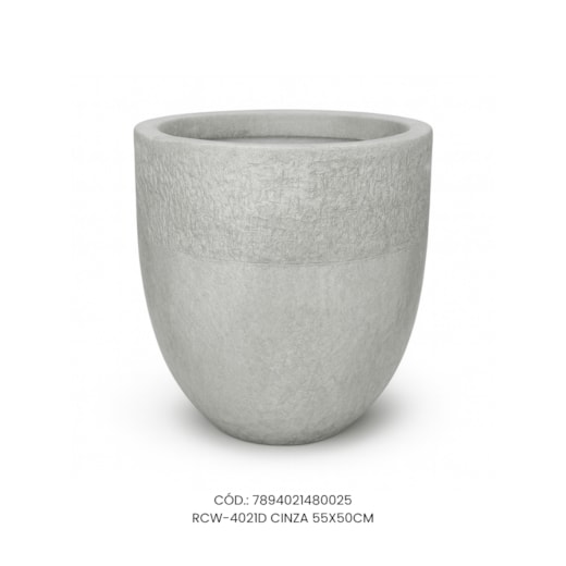 Vaso Ecológico Garden Line Cinza 55x50