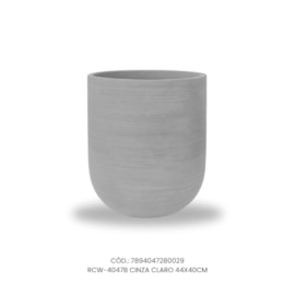 Vaso Ecológico Garden Line Cinza Claro 44x40