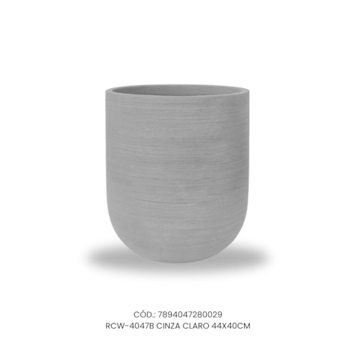 Vaso Ecológico Garden Line Cinza Claro 44x40