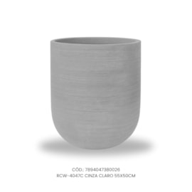 Vaso Ecológico Garden Line Cinza Claro 55x50