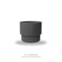 Vaso Ecológico Garden Line Cinza Escuro 24x20