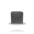 Vaso Ecológico Garden Line Cinza Escuro 30x30x30