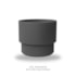 Vaso Ecológico Garden Line Cinza Escuro 37x30