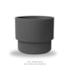 Vaso Ecológico Garden Line Cinza Escuro 45x37