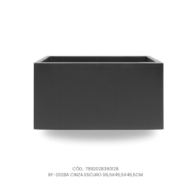 Vaso Ecológico Garden Line Cinza Escuro 99,5x45,5