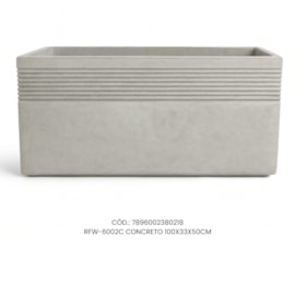 Vaso Ecológico Garden Line Concreto 100x33x50
