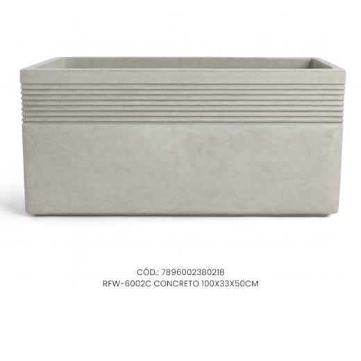 Vaso Ecológico Garden Line Concreto 100x33x50