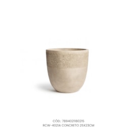 Vaso Ecológico Garden Line Concreto 25x23
