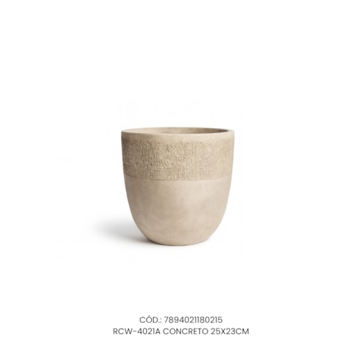 Vaso Ecológico Garden Line Concreto 25x23
