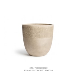 Vaso Ecológico Garden Line Concreto 35x30