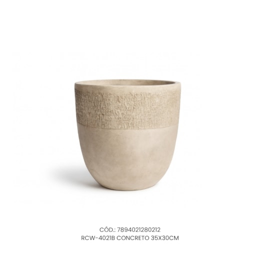 Vaso Ecológico Garden Line Concreto 35x30