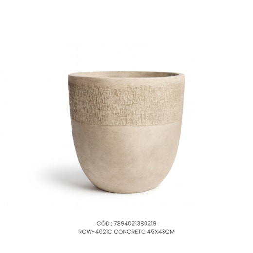 Vaso Ecológico Garden Line Concreto 45x43