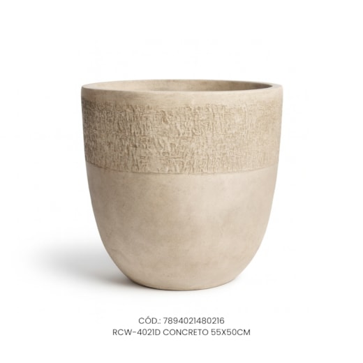 Vaso Ecológico Garden Line Concreto 55x50