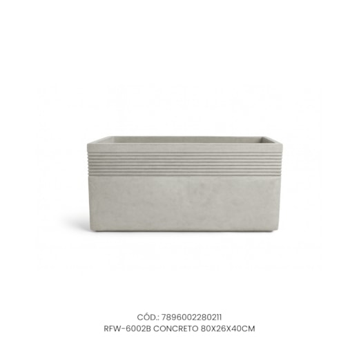 Vaso Ecológico Garden Line Concreto 80x26x40