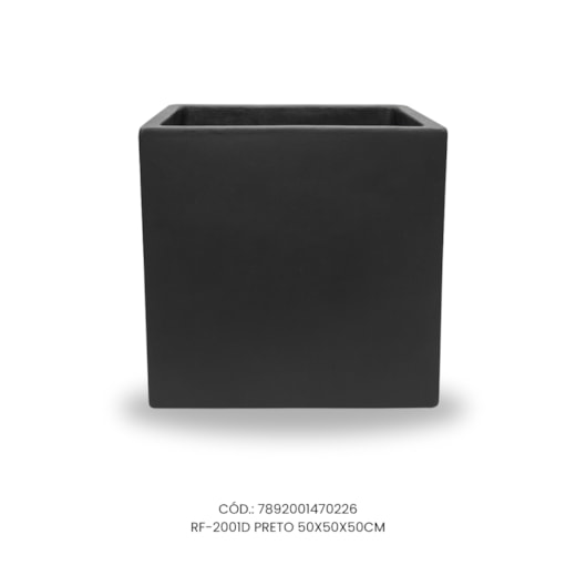 Vaso Ecológico Garden Line Preto 50x50x50