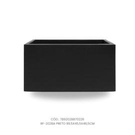 Vaso Ecológico Garden Line Preto 99,5x45,5x46,5