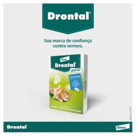 VERMIFUGO DRONTAL GATOS 4 COMPRIMIDOS
