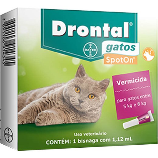 Vermifugo Drontal Gatos Spot On 1,12ML