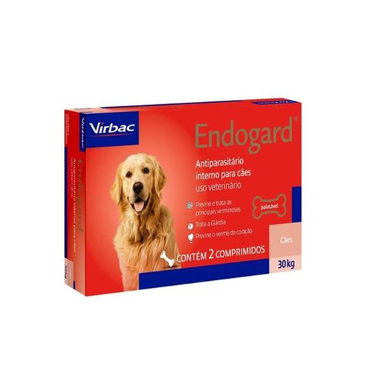 Vermifugo Endogard Caes 2 Comprimidos Ate 30Kg